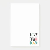 Hou van je papa Notities Post-it® Notes (Voorkant)