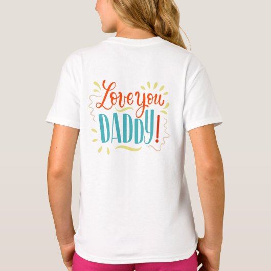 Hou van je, papa! t-shirt (Achterkant)