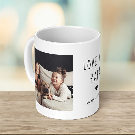 Hou van je Papa | Twee handgeschreven foto's Koffiemok