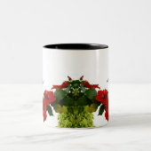 Hou van je Papa Vaderdag Bloemenrode Hibiscus Tweekleurige Koffiemok (Center)