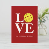 "HOU VAN JE, Pickleball, voor altijd" Rode Kaart (Staand voorkant)