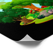 Hou van je planeet Moeder Aarde T-shirt Poster (Hoek)