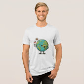 Hou van je planeet Tri-Blend shirt (Voorkant volledig)