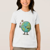 Hou van je planeet Tri-Blend shirt (Voorkant)