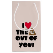 Hou van je poo Gift Bag Klein Cadeauzakje (Achterkant)