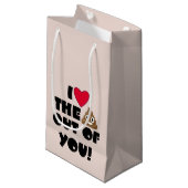 Hou van je poo Gift Bag Klein Cadeauzakje (Voorkant Gekanteld)