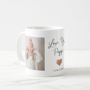 Hou van je Poppi   Twee foto's en foto's Koffiemok