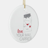 Hou van je postbode keramisch ornament (Rechts)
