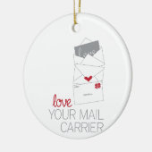 Hou van je postbode keramisch ornament (Links)