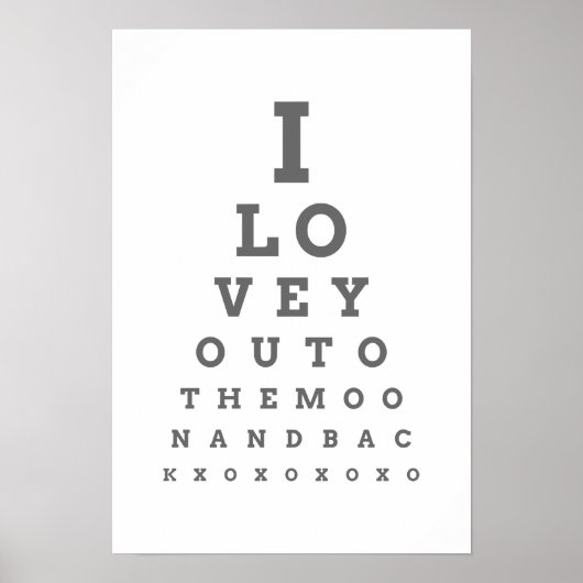 Hou van je poster van het maanoog (Voorkant)