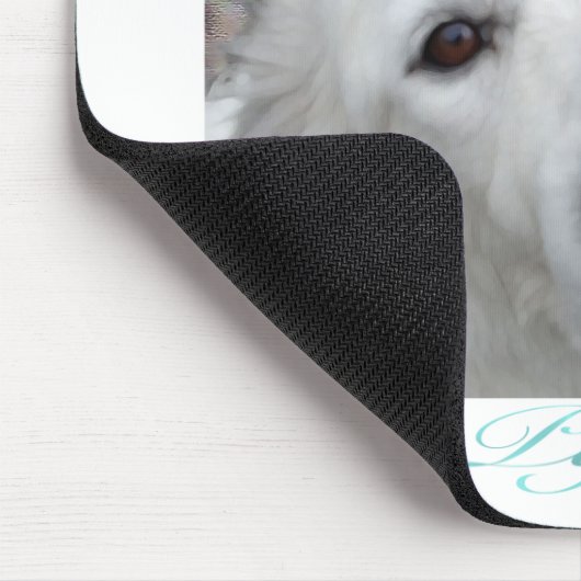 Hou van je Pyr Grote Pyreneeën Blauwgroen Muismat (Hoek)