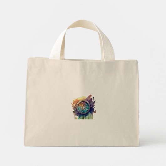 Hou van je reflectie mini tote bag (Achterkant)