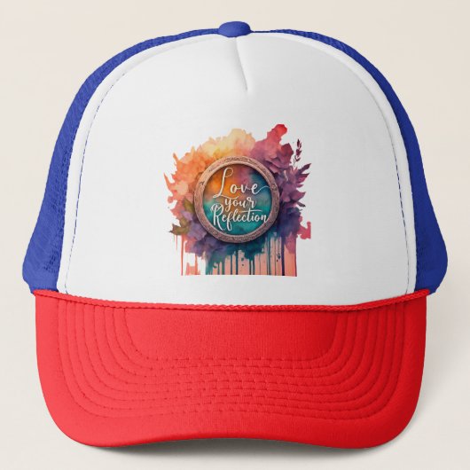 Hou van je reflectie trucker hoed pet (Voorkant)