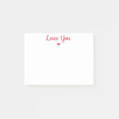 Hou van je rode hart post-it® notes (Voorkant)