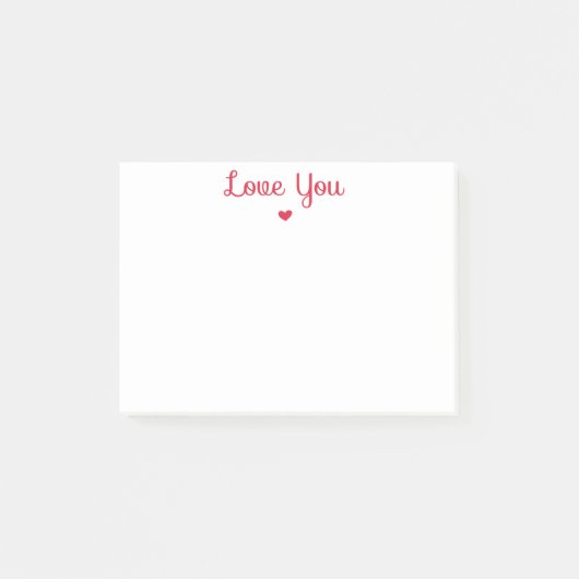 Hou van je rode hart post-it® notes (Voorkant)
