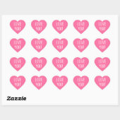 Hou van je roze Valentijnsdag hart Sticker (Vel)