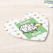 Hou van je schapenvaar kartonnen onderzetters (Gekanteld)