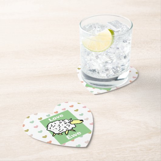 Hou van je schapenvaar kartonnen onderzetters (Insitu)