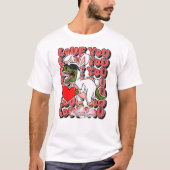 Hou van je, Schattigee dinosaurus in konijnenkostu T-shirt (Voorkant)