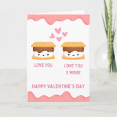 Hou van je Smore Valentijnsdag Holiday Kaart (Voorkant)