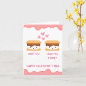 Hou van je Smore Valentijnsdag Holiday Kaart (Gele Bloem)