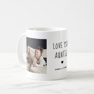 Hou van je tante   Twee handgeschreven foto's Koffiemok