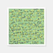 Hou van je tekstkunst servet (Voorkant)