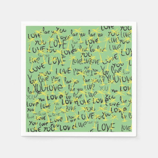 Hou van je tekstkunst servet (Voorkant)