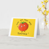 Hou van je tomaten kaart (Gele Bloem)