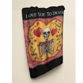 Hou van je tot de dood fleece deken