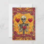 Hou van je tot de dood RSVP kaartje (Voorkant)