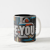 Hou van je tweekleurige koffiemok (Voorkant rechts)