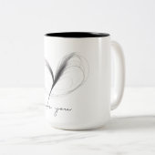 Hou van je tweekleurige koffiemok (Voorkant rechts)