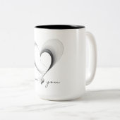Hou van je tweekleurige koffiemok (Voorkant rechts)
