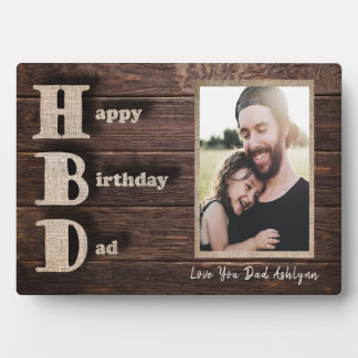 Hou van je vader | Aangepaste foto | Happy Birthda Fotoplaat