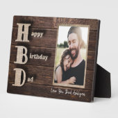 Hou van je vader | Aangepaste foto | Happy Birthda Fotoplaat (Zijkant)
