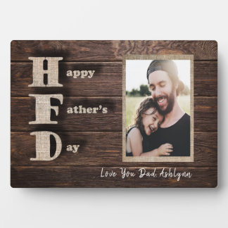 Hou van je vader | Aangepaste foto | Happy Vaderda Fotoplaat