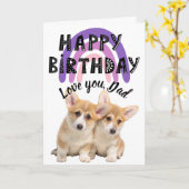 Hou van je vader Aangepaste verjaardagskaart van j Kaart (Gele Bloem)