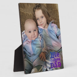 Hou van je vader fotoplaat
