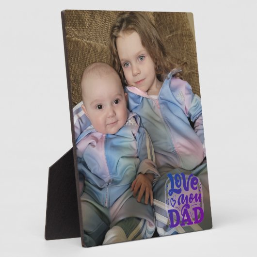 Hou van je vader fotoplaat (Zijkant)