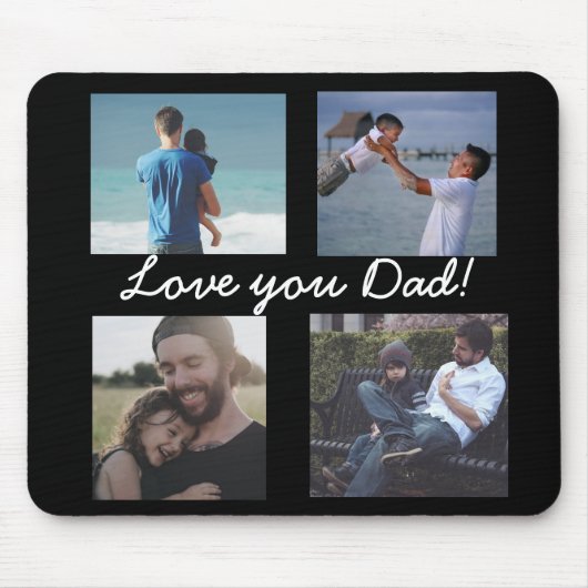Hou van je vader, gepersonaliseerde foto Muismat (Voorkant)