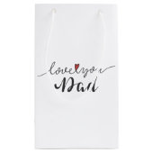 Hou van je vader Happy Vaderdag | Gift Bag Klein Cadeauzakje (Achterkant)