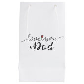 Hou van je vader Happy Vaderdag | Gift Bag Klein Cadeauzakje (Voorkant)