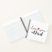 Hou van je vader Happy Vaderdag | Laptop Notitieboek (Binnen)