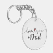 Hou van je vader Happy Vaderdag | Sleutelhanger (Voorkant Links)