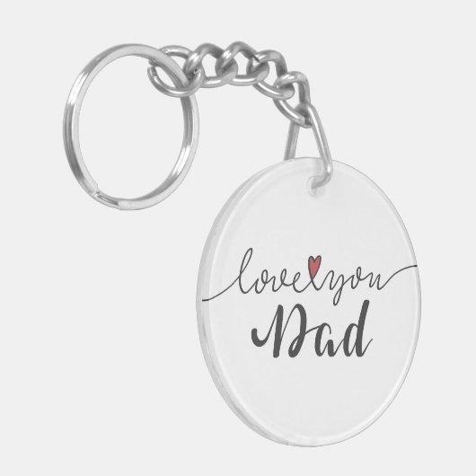 Hou van je vader Happy Vaderdag | Sleutelhanger (Voorkant Links)