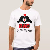 ↷Hou van je vader, je bent mijn held Casual Basic T-shirt (Voorkant)
