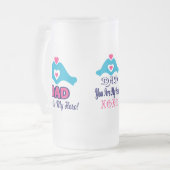 🍺 ↷hou van je vader, je bent mijn held geweldig matglas bierpul (Voorkant links)