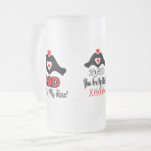 🍺 ↷hou van je vader, je bent mijn held geweldig matglas bierpul (Voorkant links)