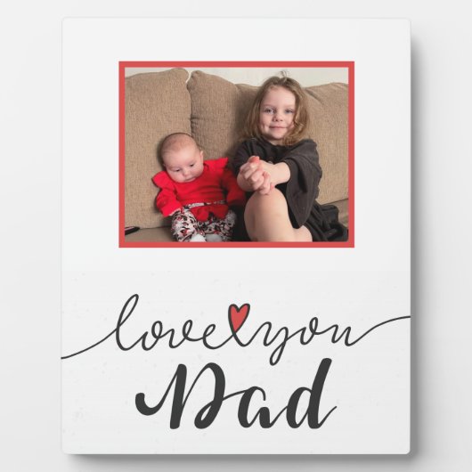 Hou van je vader Plaque Fotoplaat (Voorkant)